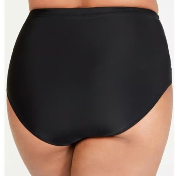Island Escape Plus Size High-Waist Bikini Bottoms - Picture 9 of 9